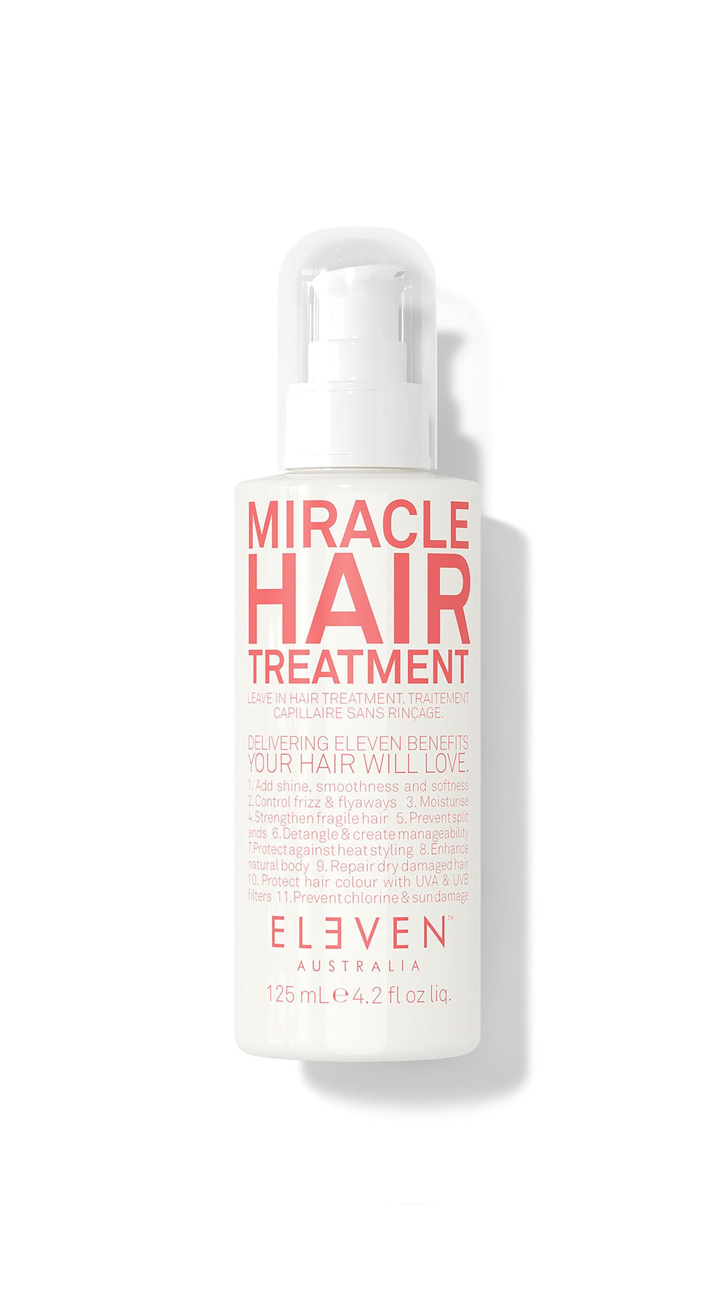ELEVEN AUSTRALIA Miracle Leave In Hair Treatment – Heat Protection & Detangler