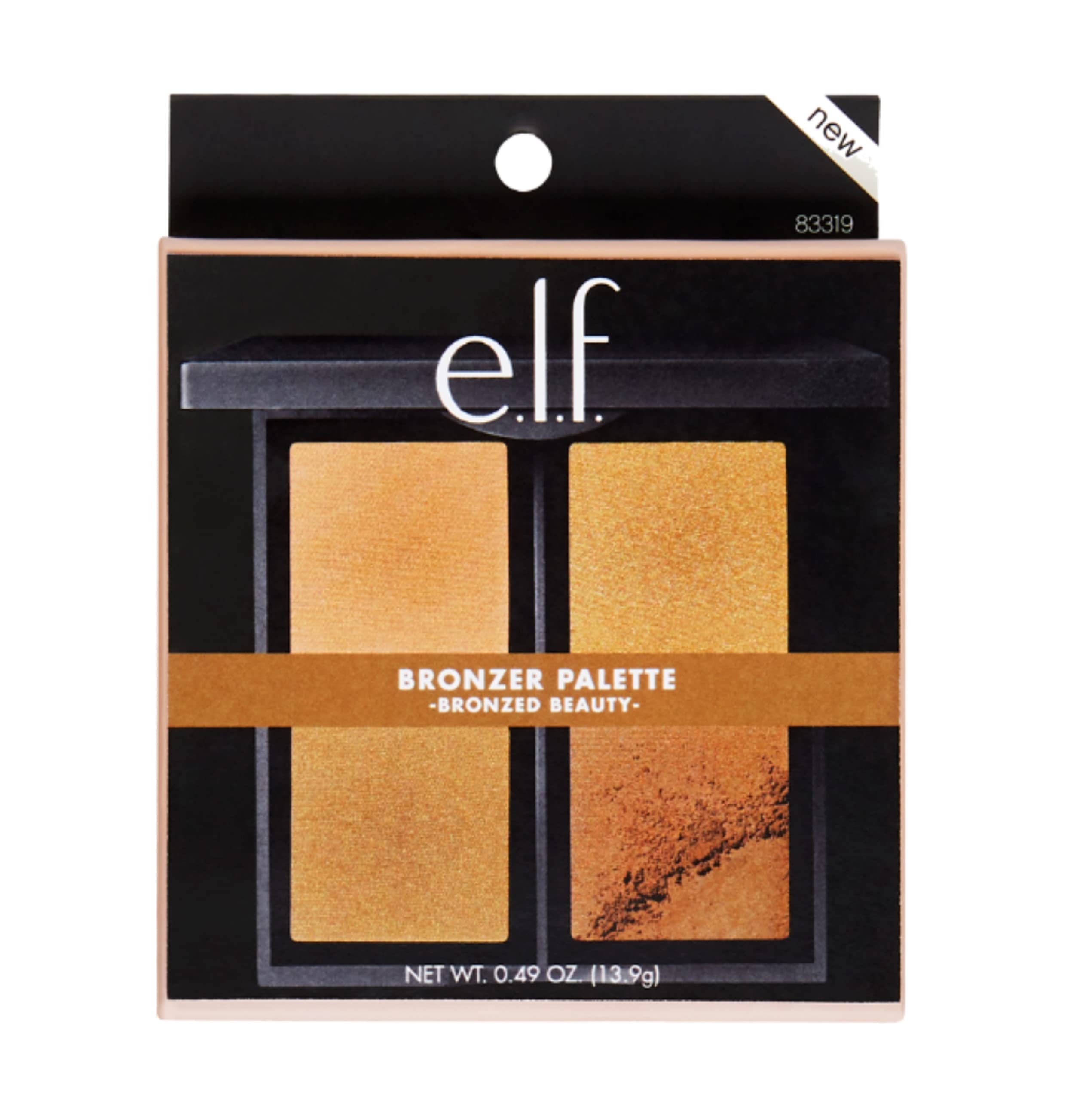 e.l.f. Bronzer Palette 83319 Bronzed Beauty – Versatile, Skin-Loving Bronzing Powders