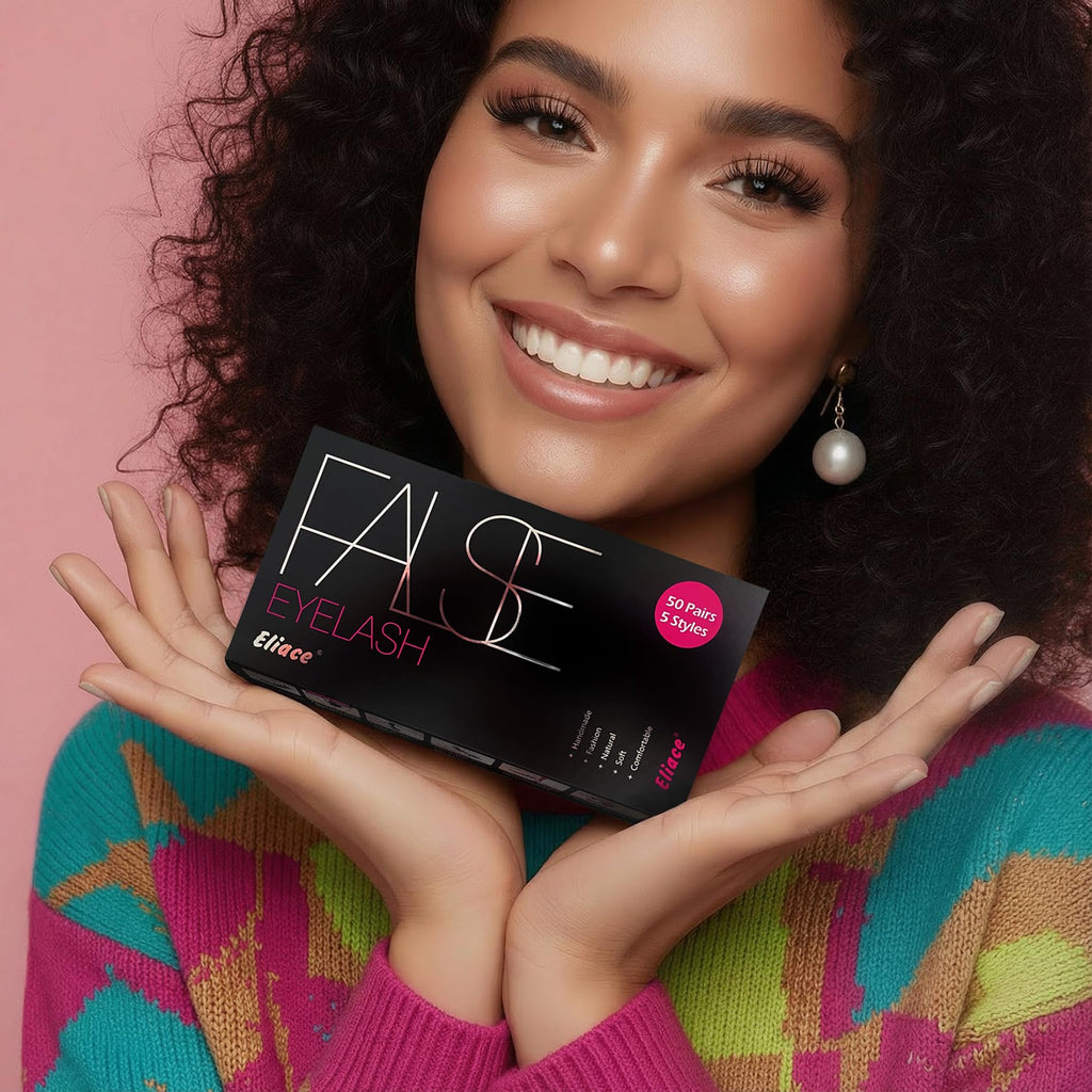 Eliace Eyelashes – 50 Pairs, 5 Styles | Luxurious Faux Mink, Natural Look