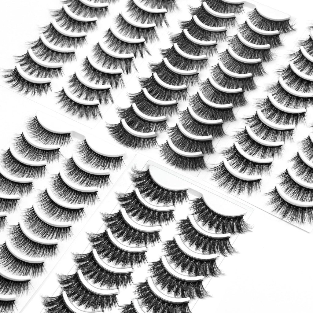 Eliace Eyelashes – 50 Pairs, 5 Styles | Luxurious Faux Mink, Natural Look