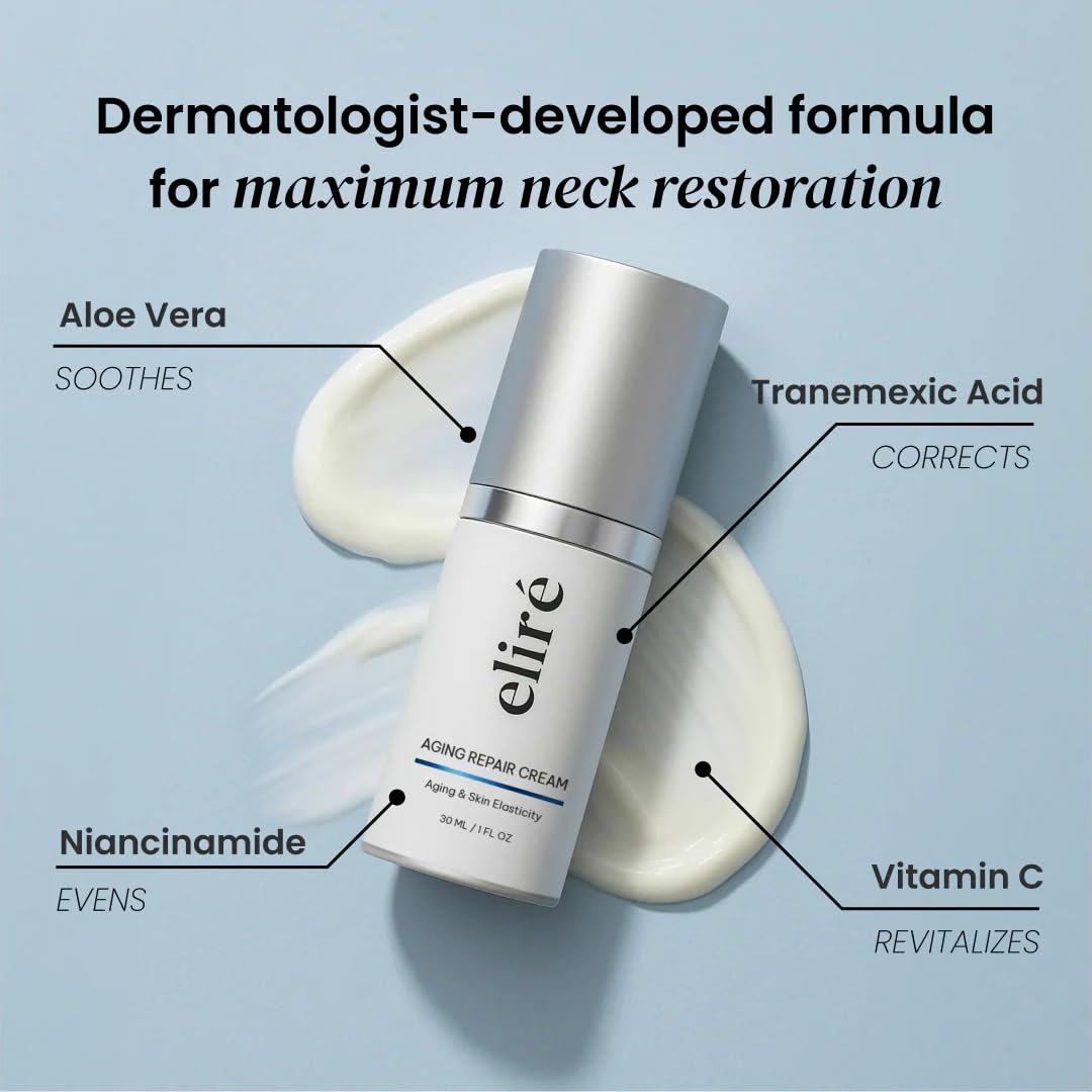 Eliré Korean Anti-Aging Cream with Vitamin C & Aloe – Firming Hydration for Sensitive Skin