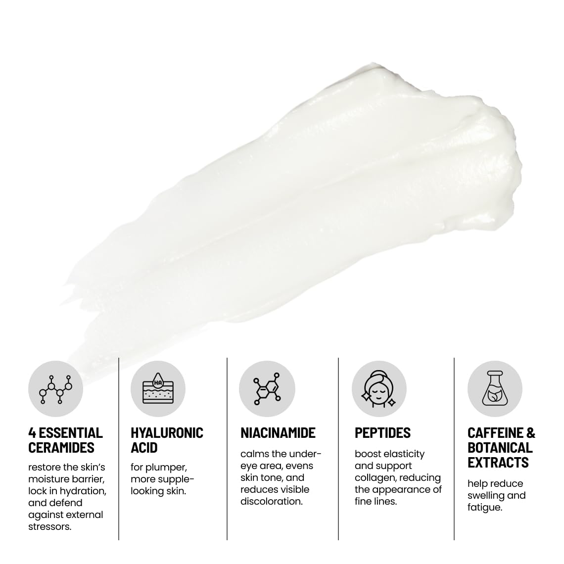 Eliré Korean Repair Eye Cream – Ceramide-Rich, Caffeine-Boost Under-Eye Treatment (15ml)