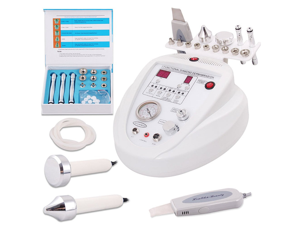 Elitzia 3-in-1 Dermabrasion & Microdermabrasion Scrubber | Facial Rejuvenation Device ETSRNF903