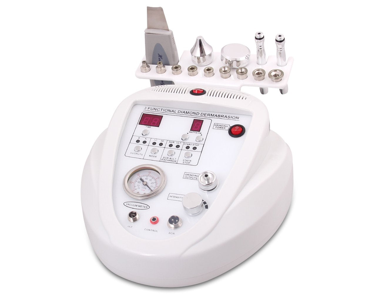 Elitzia 3-in-1 Dermabrasion & Microdermabrasion Scrubber | Facial Rejuvenation Device ETSRNF903