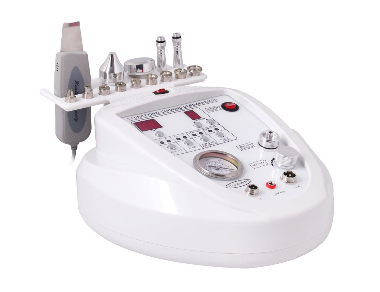 Elitzia 3-in-1 Dermabrasion & Microdermabrasion Scrubber | Facial Rejuvenation Device ETSRNF903