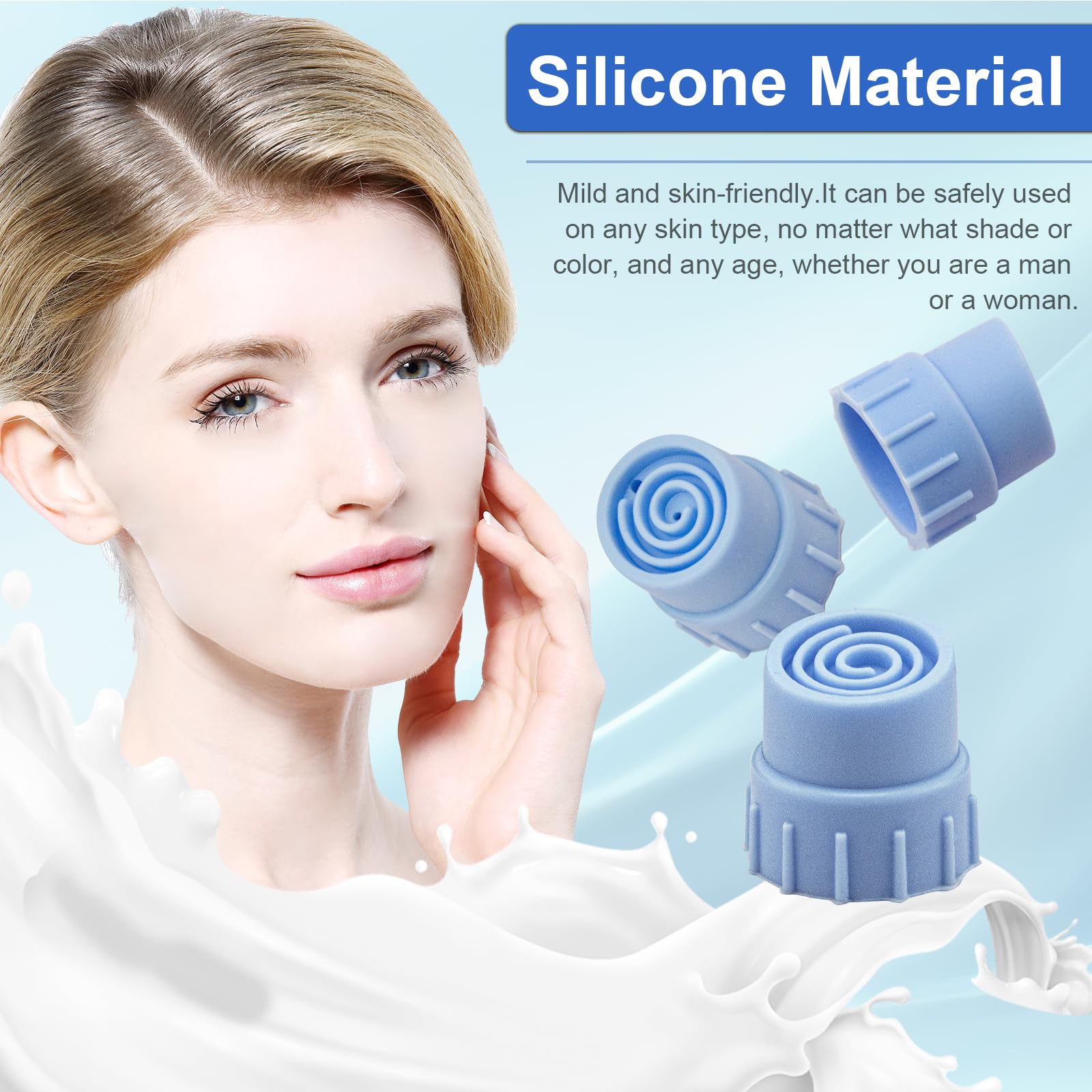 Elitzia 24 Pcs Vortex Hydro Dermabrasion Tips – Medium Exfoliating Heads ETHFT1