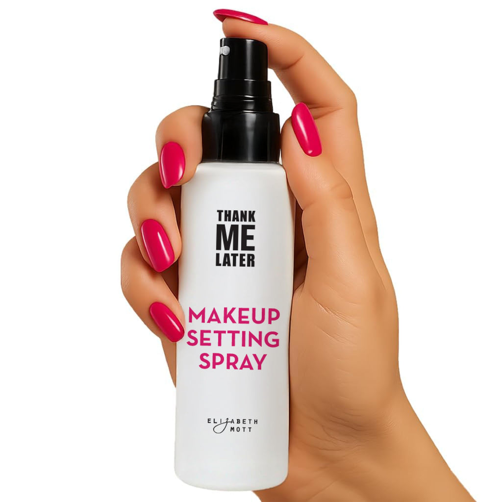 Elizabeth Mott Thank Me Later 3-in-1 Dewy Makeup Setting Spray – Hydrating Niacinamide, Travel-Size 30ml