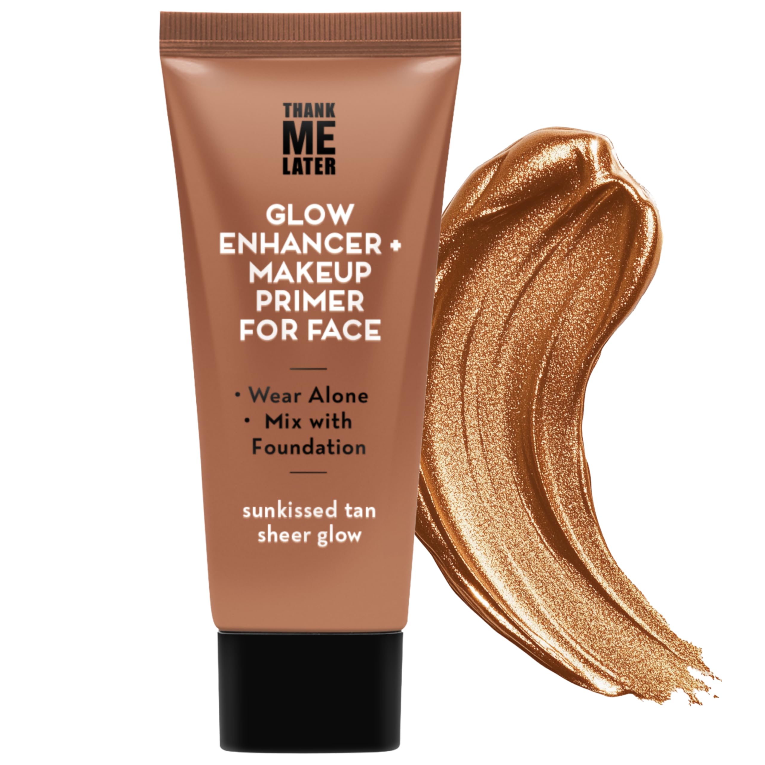 Elizabeth Mott Thank Me Later Glow Enhancer – Hydrating Primer & Highlighter (Vegan, Cruelty-Free)