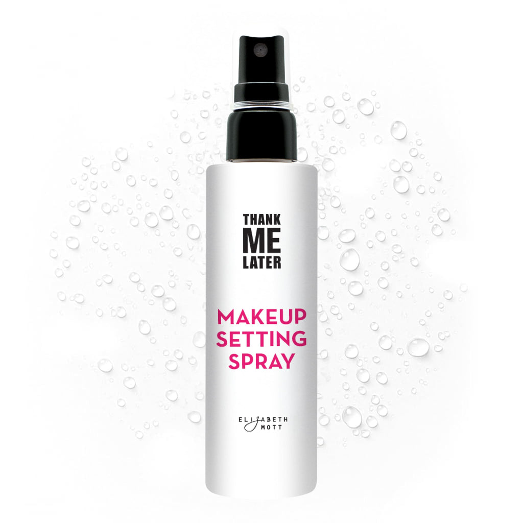 Elizabeth Mott Thank Me Later 3-in-1 Dewy Makeup Setting Spray – Hydrating Niacinamide, Travel-Size 30ml