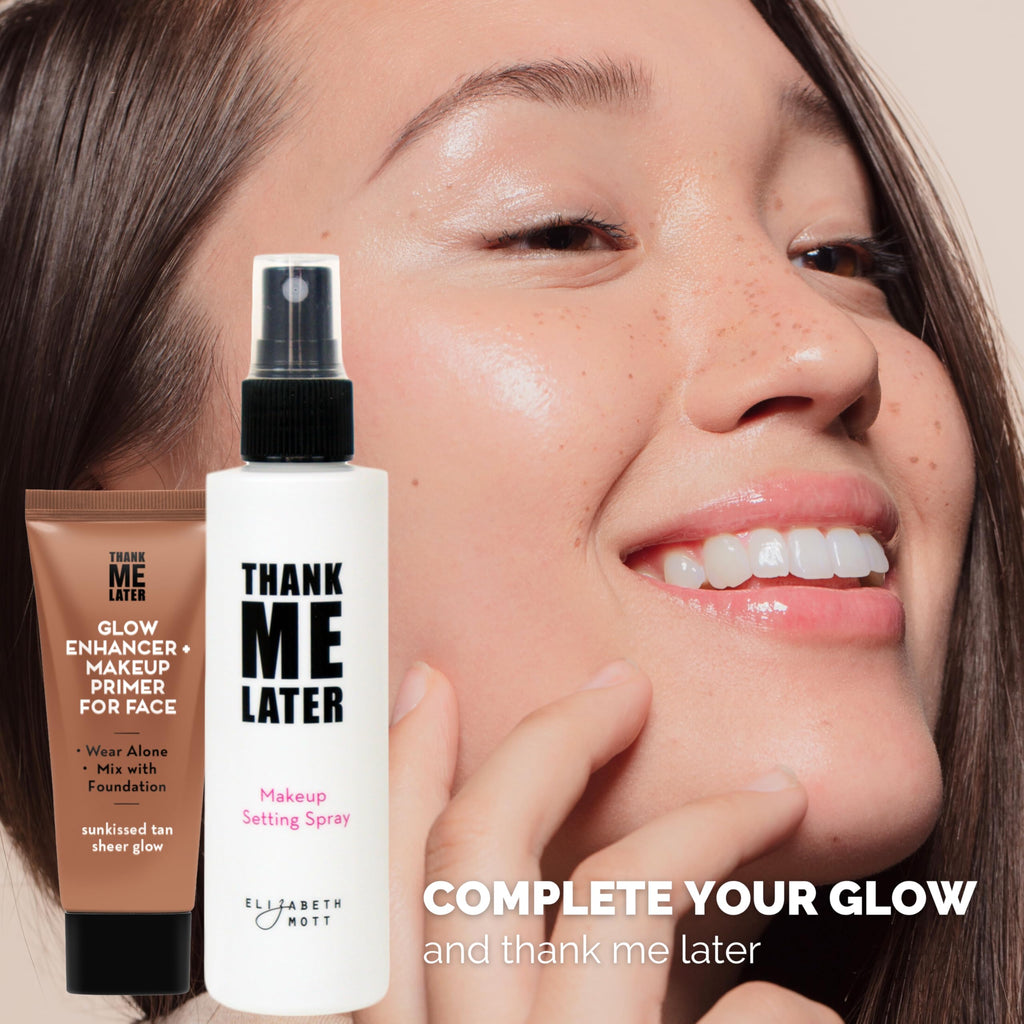 Elizabeth Mott Thank Me Later Glow Enhancer – Hydrating Primer & Highlighter (Vegan, Cruelty-Free)