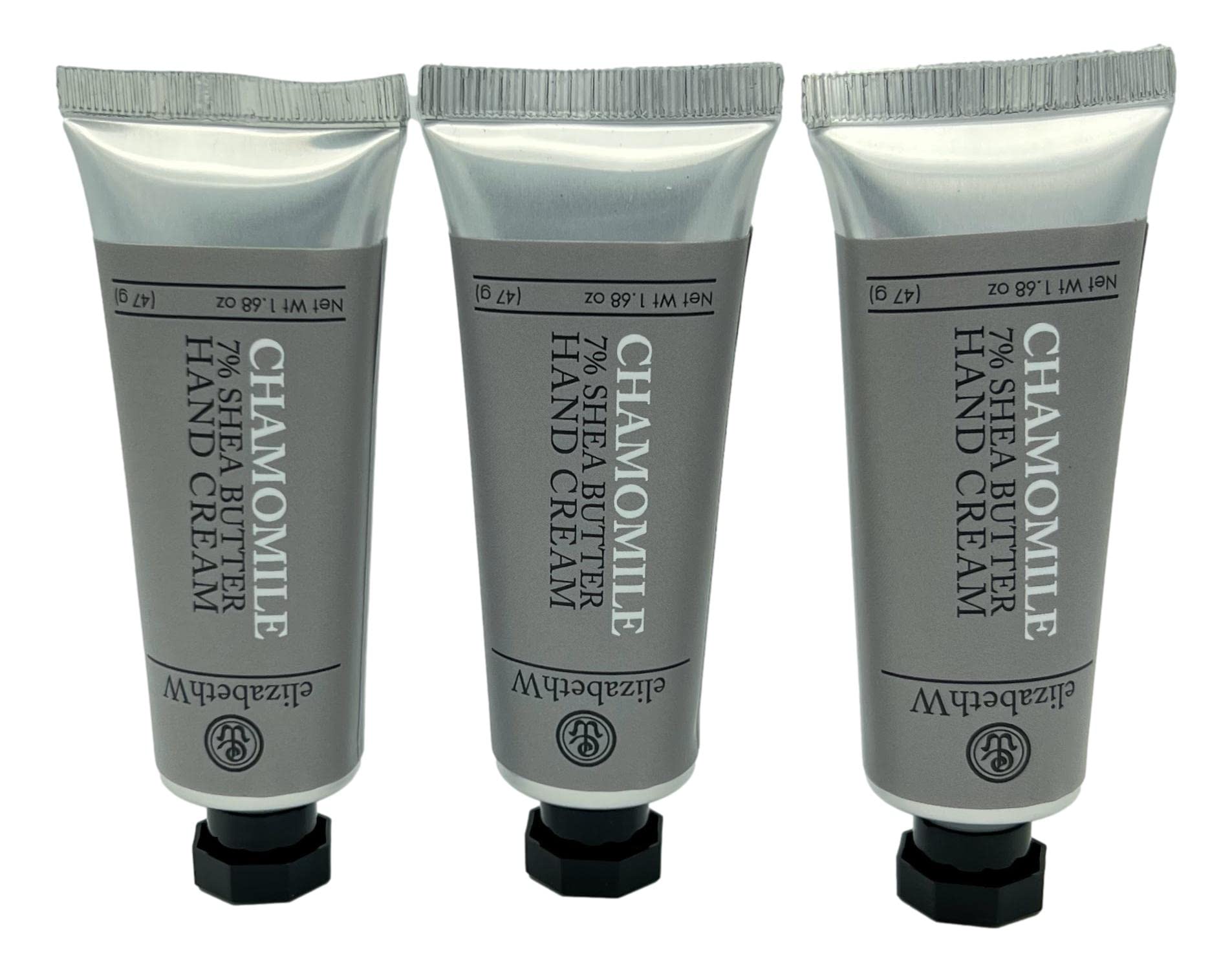 Elizabeth W Chamomile Hand Cream — Set of 3, 1.68 oz Tubes | Made in USA