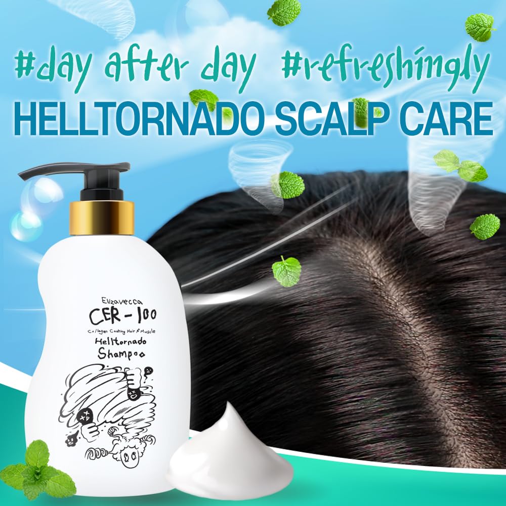 Elizavecca CER-100 Collagen Coating Shampoo for Oily Hair | 500ml | K-Beauty