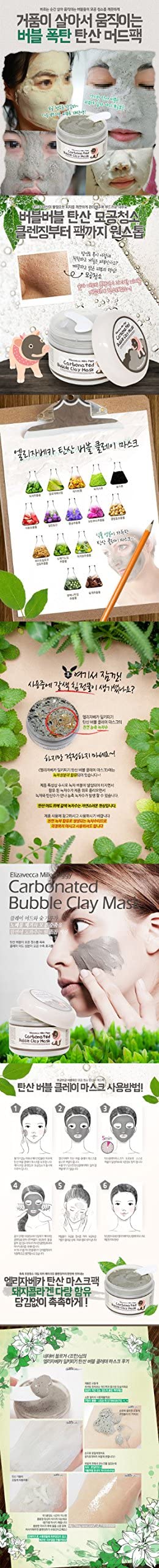 Elizavecca Milky Piggy Carbonated Bubble Clay Mask – Pore Cleaning & Gentle Massage