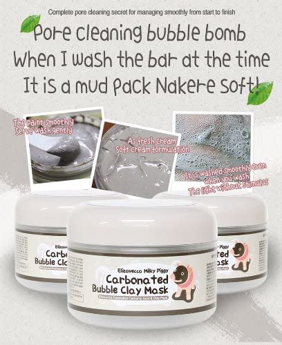 Elizavecca Milky Piggy Carbonated Bubble Clay Mask – Pore Cleaning & Gentle Massage