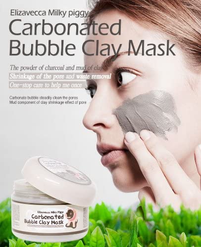 Elizavecca Milky Piggy Carbonated Bubble Clay Mask – Pore Cleaning & Gentle Massage