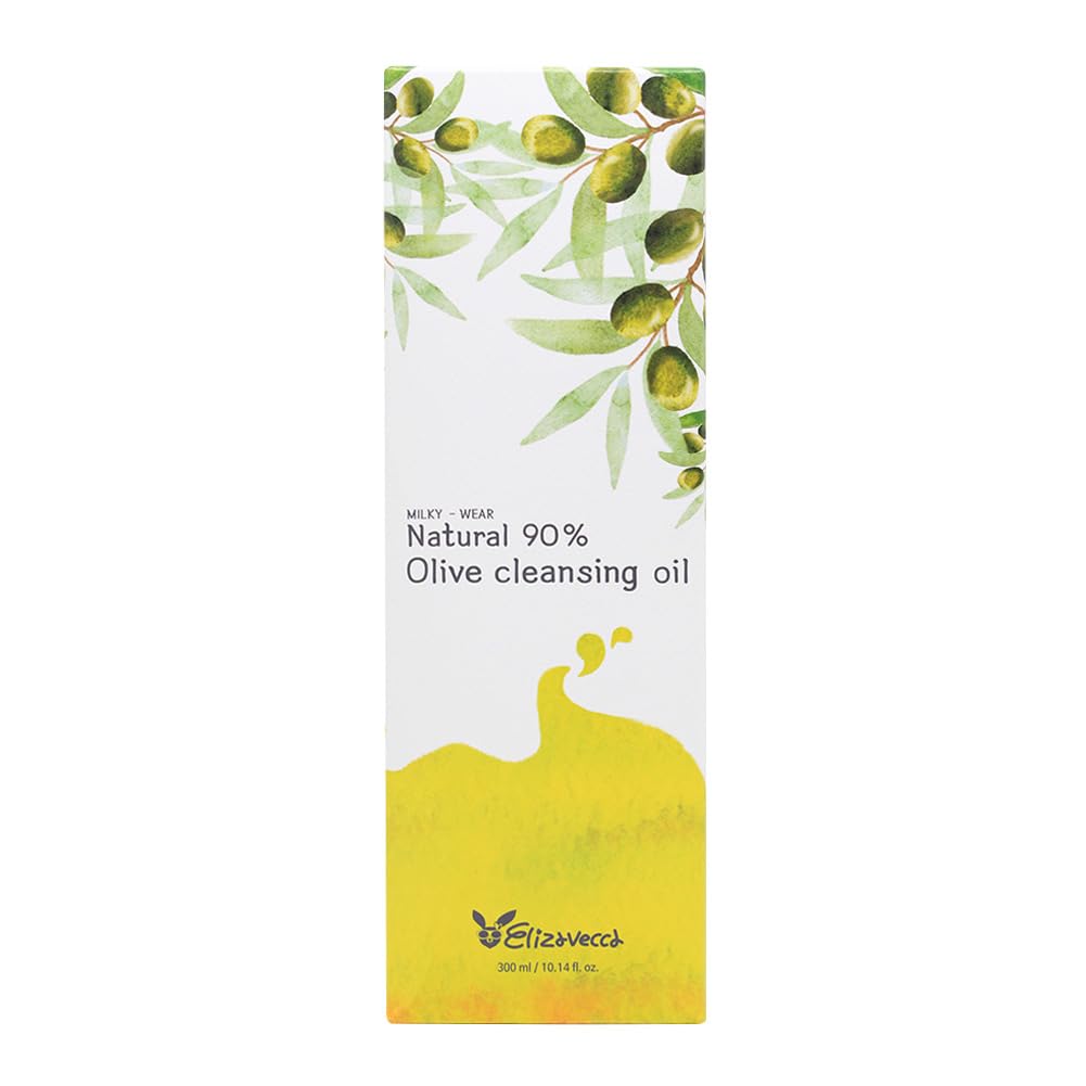 Elizavecca Natural 90% Olive Cleansing Oil – 300ml | Makeup Remover & Deep Cleanse