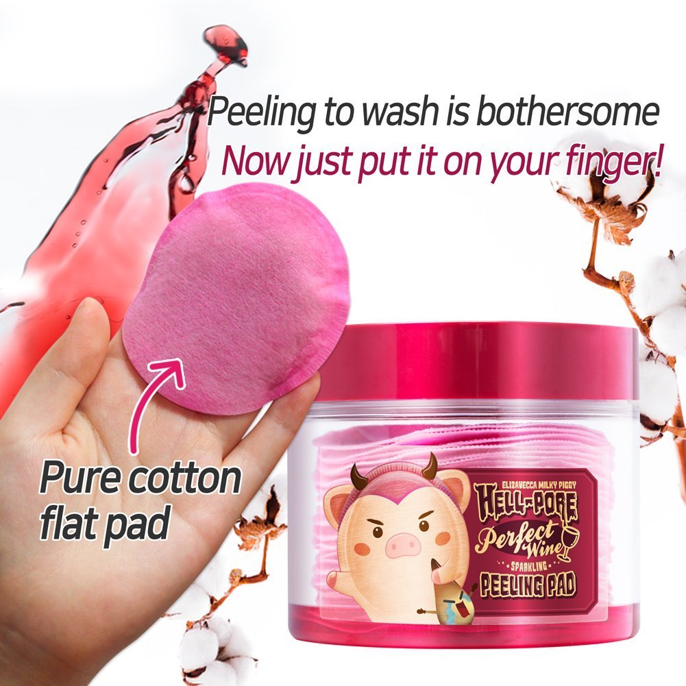 Elizavecca Perfect Wine Sparkling Peeling Pad – Exfoliate, Cleanse & Brighten