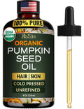 Ella & Eden Organic Pumpkin Seed Oil for Hair Growth – Cold-Pressed, Hexane-Free, 4 Fl Oz