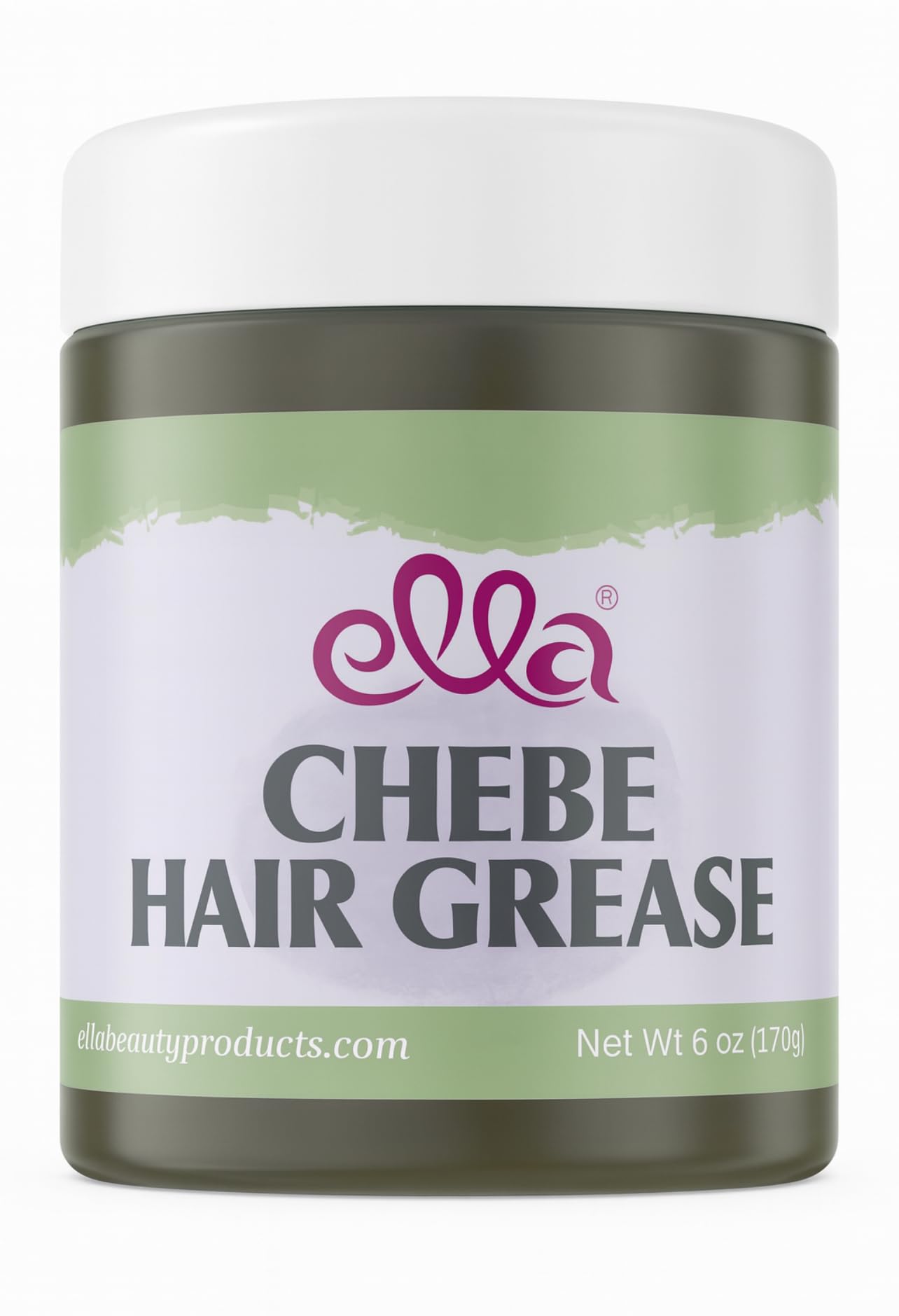 Ella Chebe Hair Grease – Nourishing Moisturizer with Chebe Powder, Karkar Oil, Peppermint & Rosemary (8oz) | Ella International