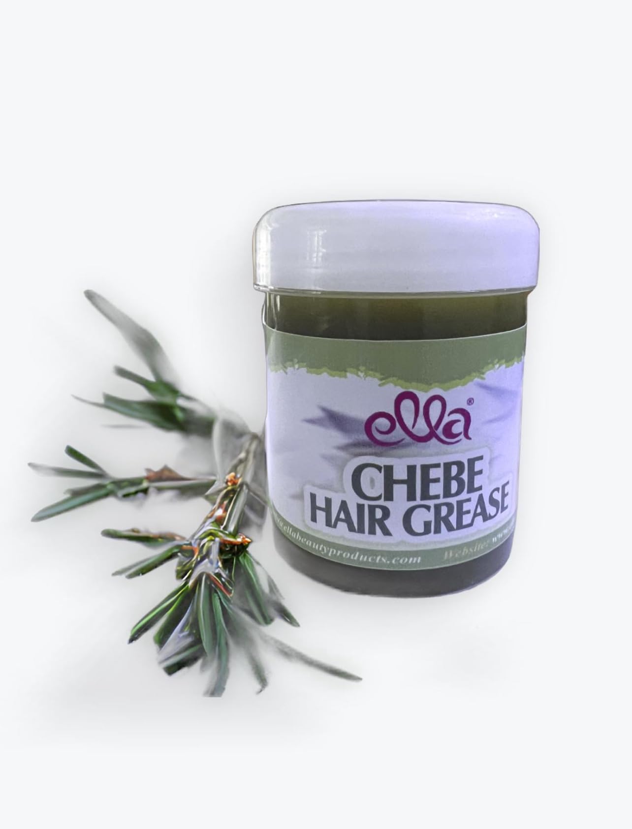 Ella Chebe Hair Grease – Nourishing Moisturizer with Chebe Powder, Karkar Oil, Peppermint & Rosemary (8oz) | Ella International