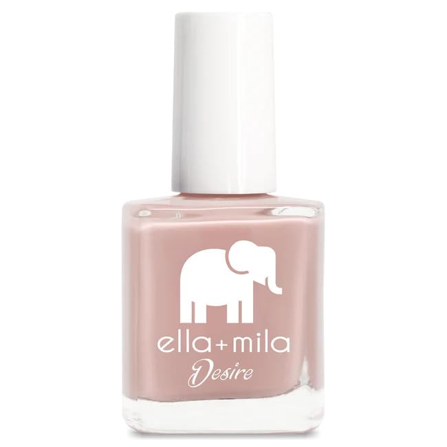 ella+mila Desert Suede Pink Nail Polish — Fast Dry, Long-Lasting, Chip-Resistant (0.45 fl oz)