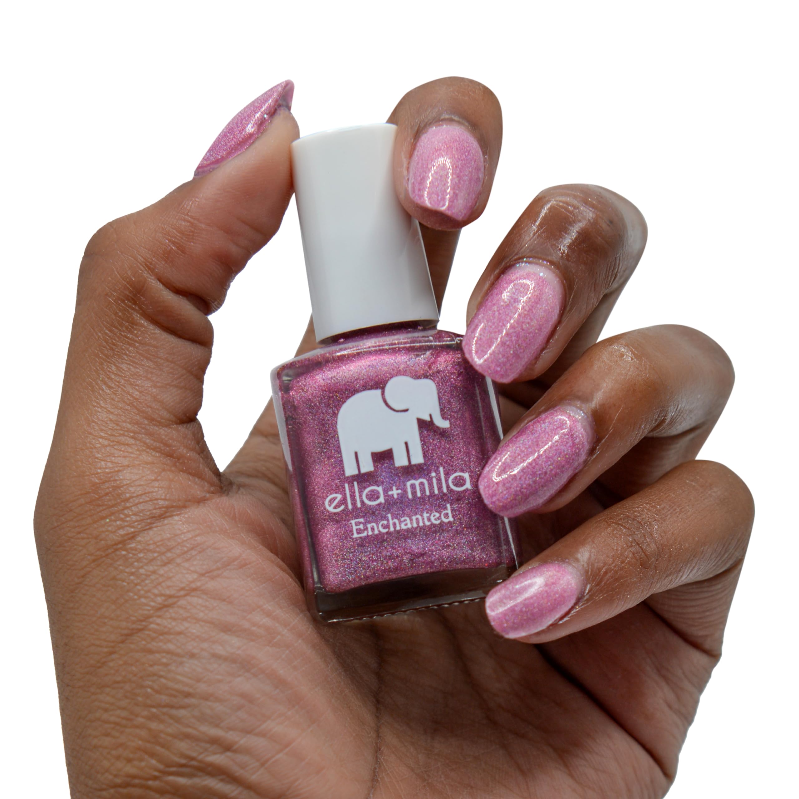 ella+mila Dragonfly Purple Nail Polish — Quick-Dry, Chip-Resistant, 0.45 fl oz