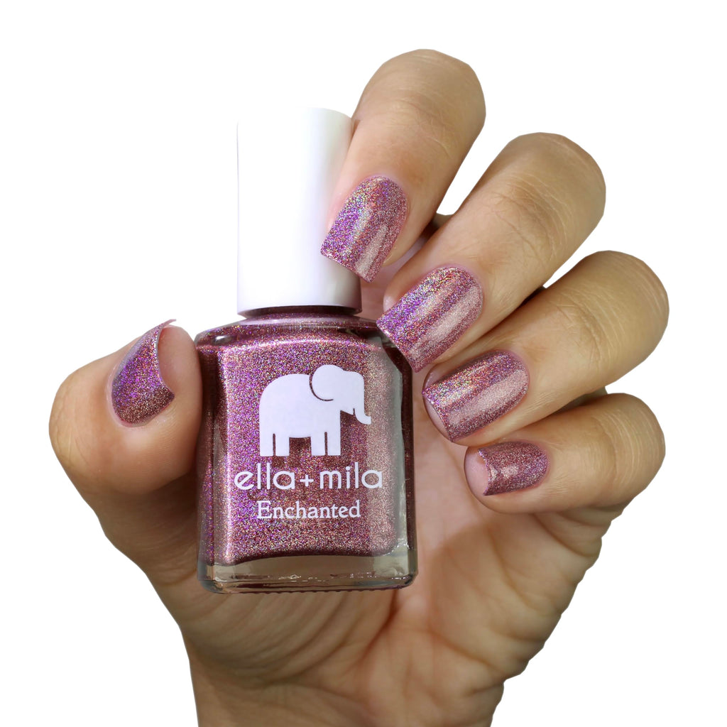 ella+mila Dragonfly Purple Nail Polish — Quick-Dry, Chip-Resistant, 0.45 fl oz
