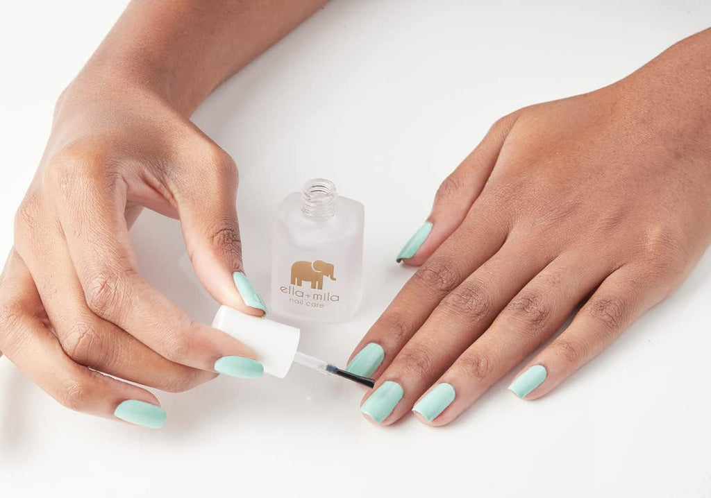 ella+mila In a Rush Fast Dry Top Coat – Quick-Dry Clear Nail Polish with High Gloss Shine (0.45 fl oz)