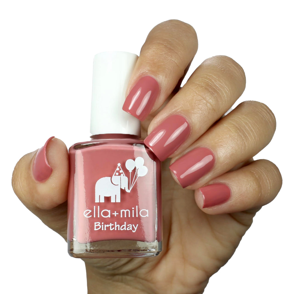 ella+mila Sixth Fix Pink Nail Polish – Quick Dry, Chip-Resistant, Long-Lasting (0.45 fl oz)