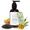 ELLA PURE Peptide Face Wash for Mature Skin – Gentle, pH-Balanced Cleanser with Hemp Seed Oil (4oz)