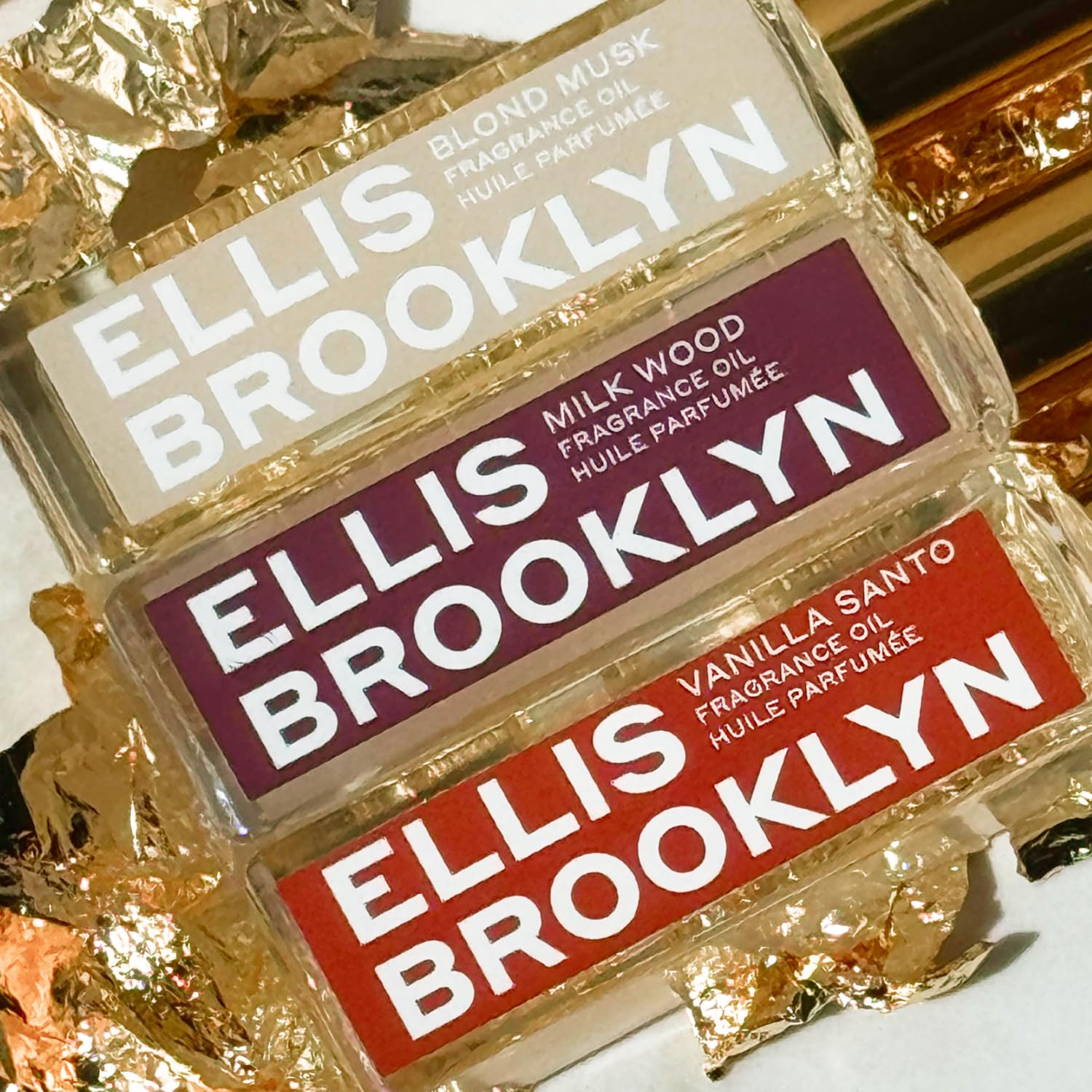 Ellis Brooklyn Blond Musk Perfume Oil Roll-On for Women – Clean White Musk, Bergamot, Violet Petal, Waterlily, Rose & Vanilla Orchid, 15ml