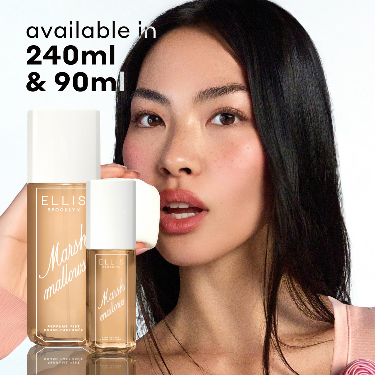 Ellis Brooklyn MARSHMALLOWS Perfume Mist – Vegan, Recycled Packaging, Marshmallow & Caramel Scent, 90ml