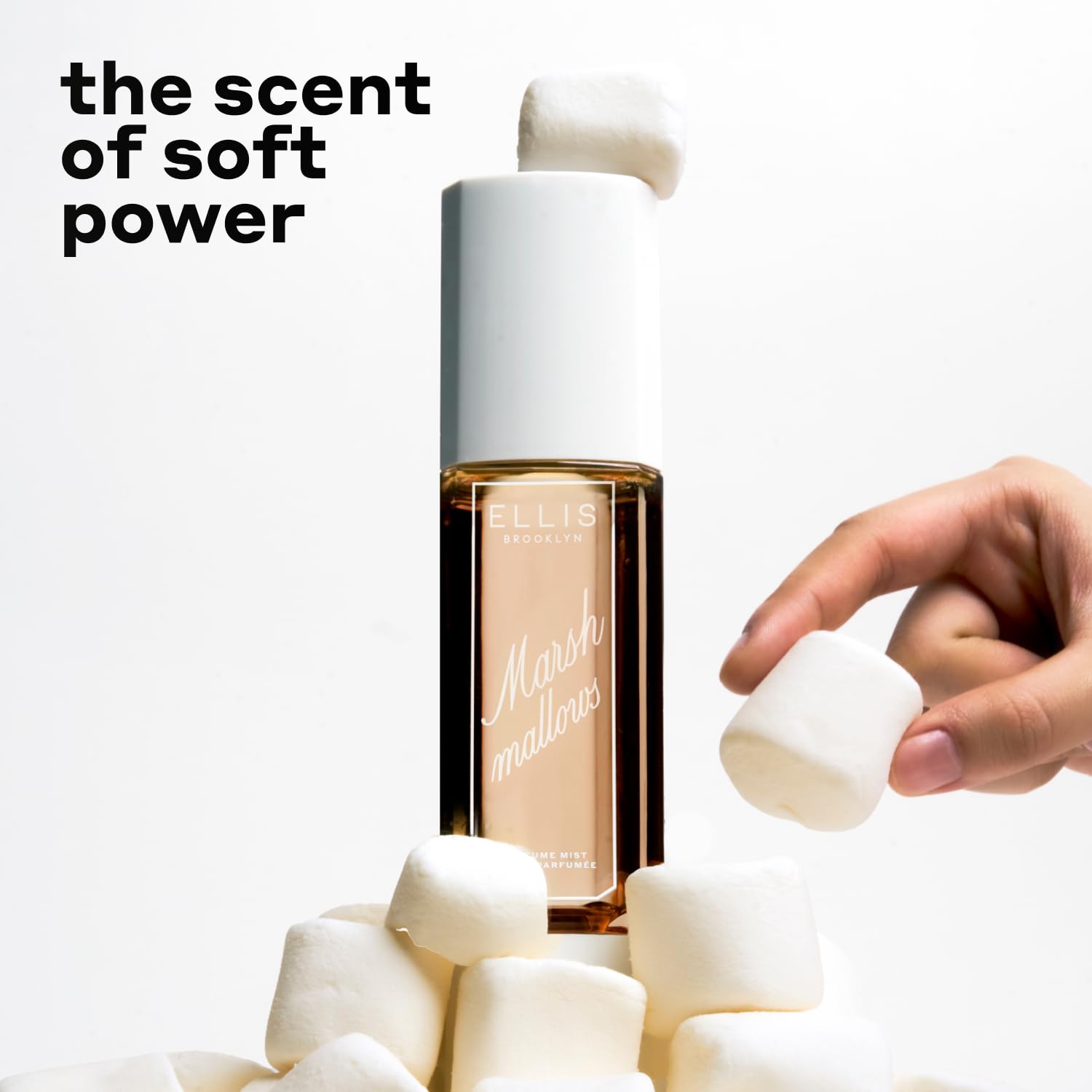 Ellis Brooklyn MARSHMALLOWS Perfume Mist – Vegan, Recycled Packaging, Marshmallow & Caramel Scent, 90ml