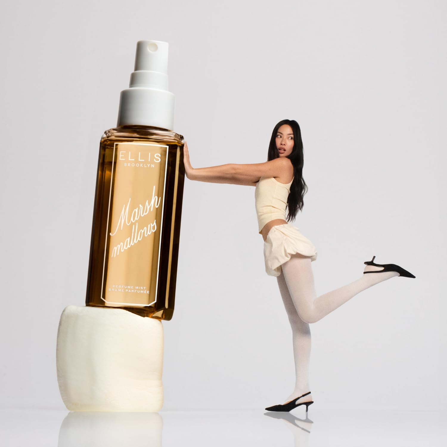 Ellis Brooklyn MARSHMALLOWS Perfume Mist – Vegan, Recycled Packaging, Marshmallow & Caramel Scent, 90ml