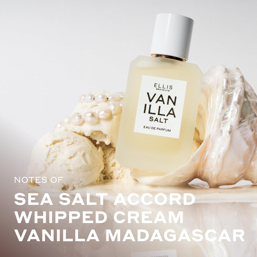 Ellis Brooklyn VANILLA SALT Eau de Parfum – Gourmand Vanilla, Sea Salt & Jasmine (1.7oz/50ml)