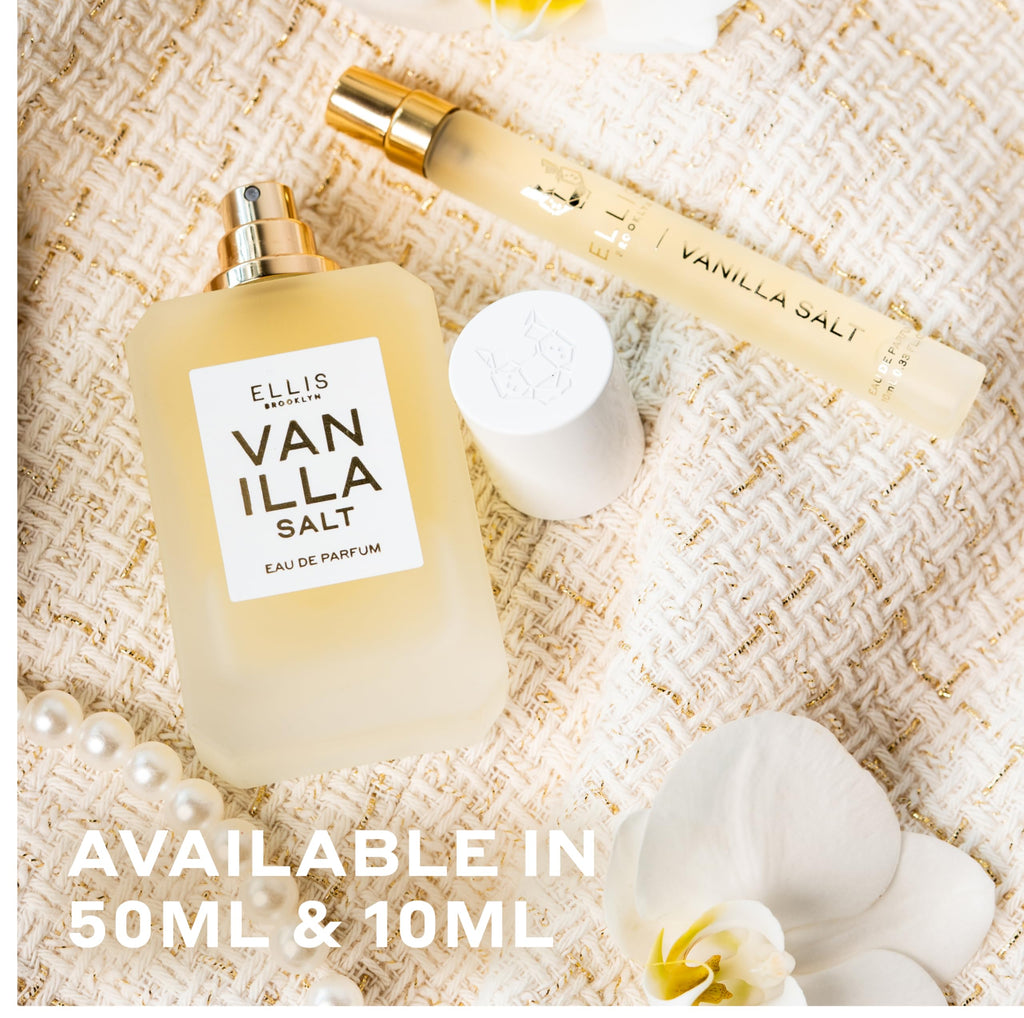 Ellis Brooklyn VANILLA SALT Eau de Parfum – Gourmand Vanilla, Sea Salt & Jasmine (1.7oz/50ml)