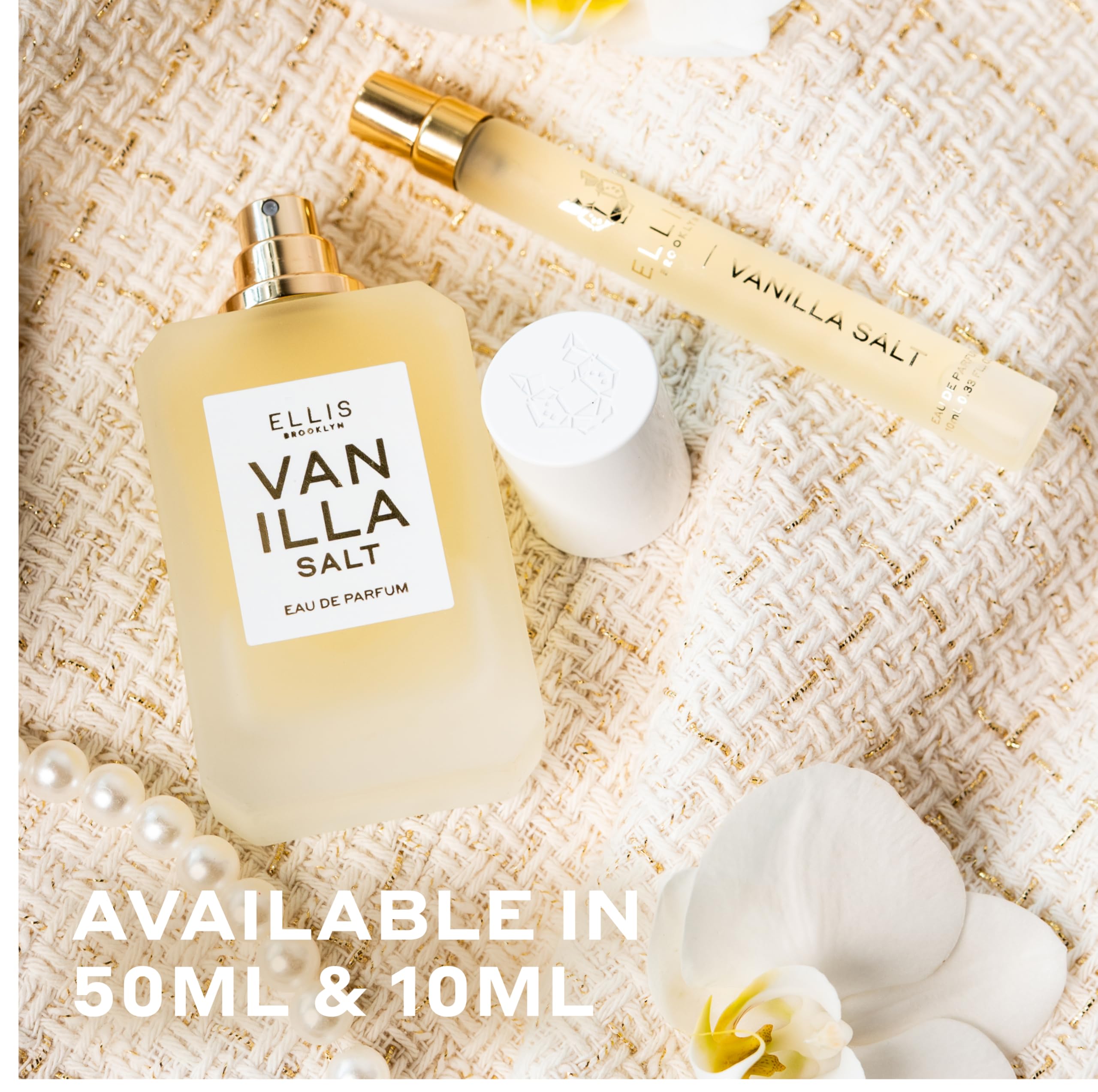 Ellis Brooklyn VANILLA SALT Eau de Parfum – Gourmand Vanilla, Sea Salt & Jasmine (1.7oz/50ml)
