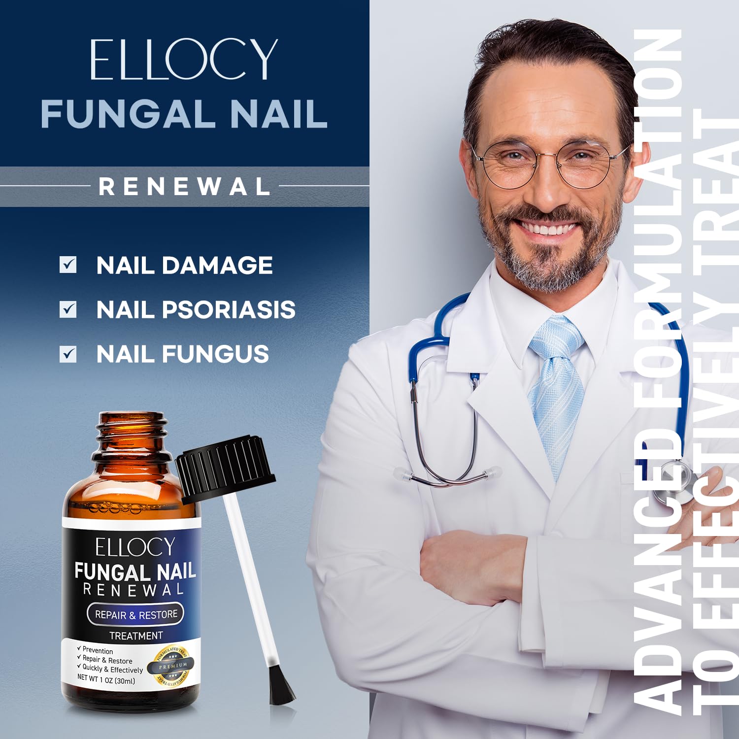 Ellocy Toenail Fungus Treatment Extra Strength – Nail Repair Liquid 30ml