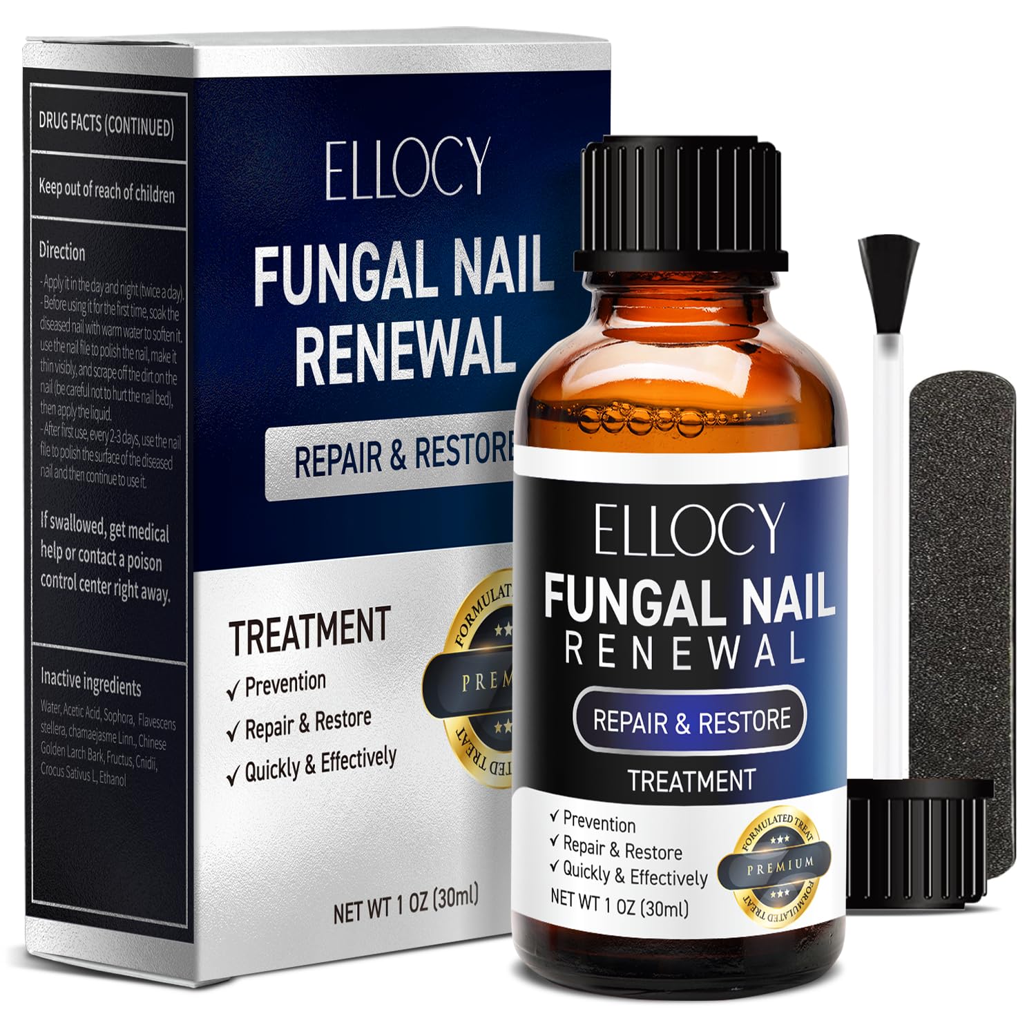 Ellocy Toenail Fungus Treatment Extra Strength – Nail Repair Liquid 30ml