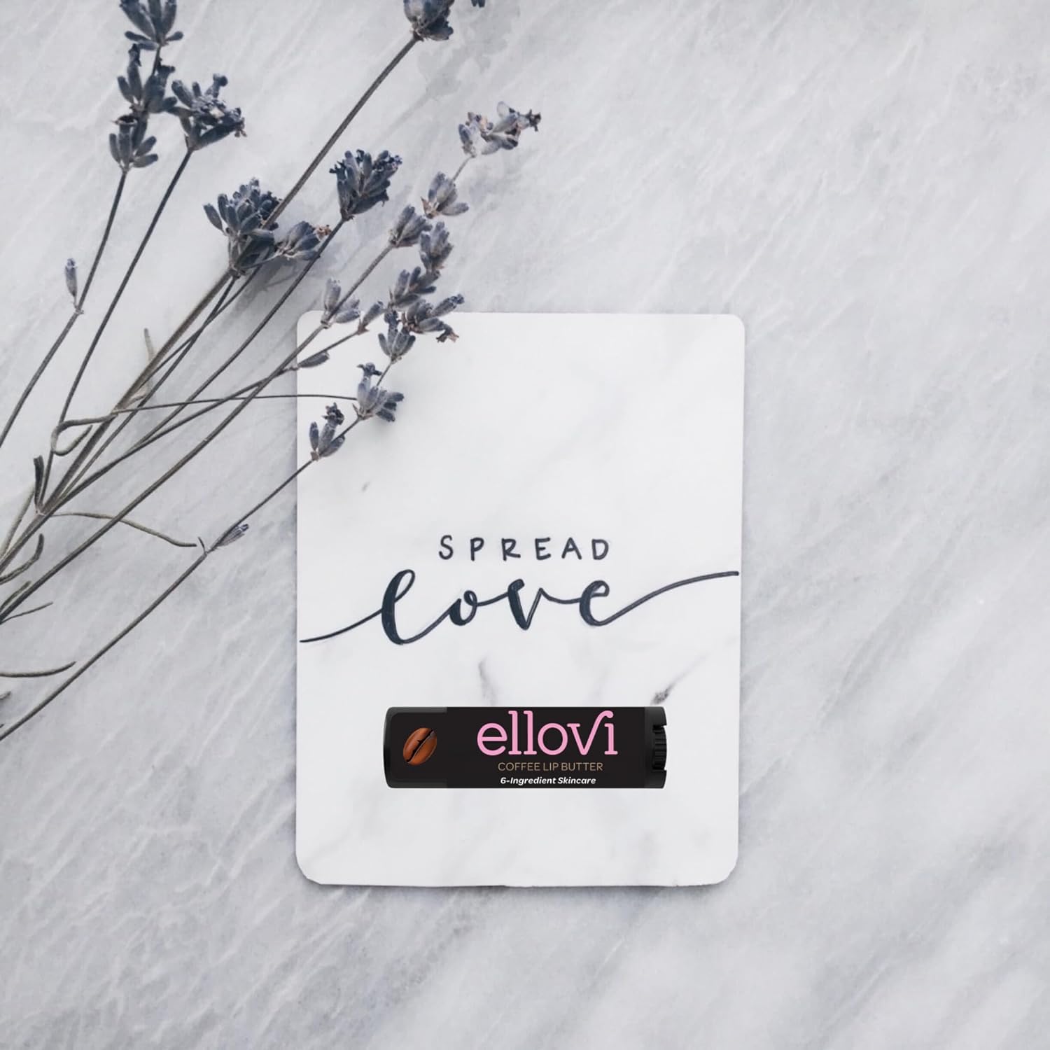 Ellovi Coffee Lip Butter – 4-Pack All-Natural Lip Balm with 6 Vegan Ingredients