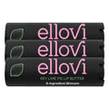 Ellovi Key Lime Lip Butter – 6-Ingredient Vegan Lip Balm for All-Day Hydration (3-Pack)