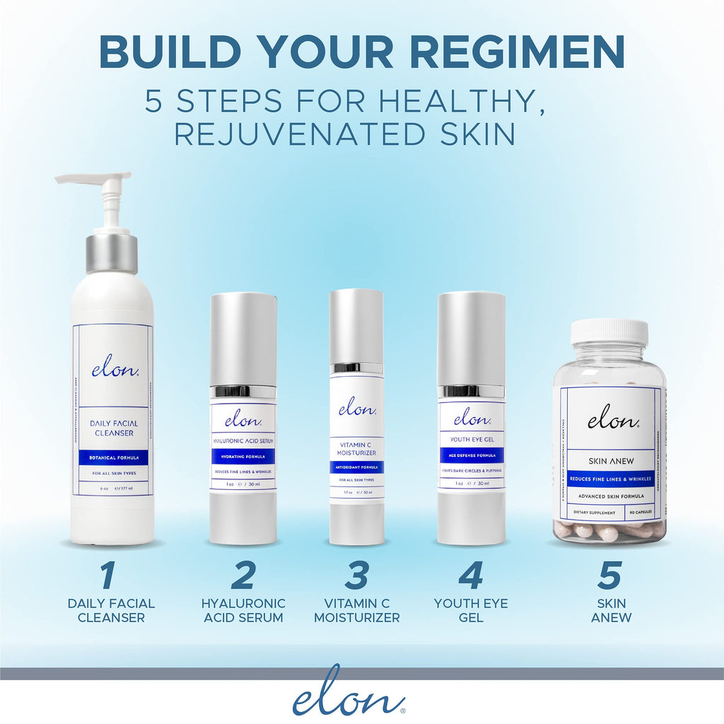 Elon Antioxidant C Moisturizer – Vitamin E, MSM & Jojoba Face Lotion