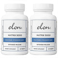 Elon Matrix 5000 Biotin 5000mcg Extended-Release Hair Growth Vitamins – Pack of 2 (120-Day Supply)