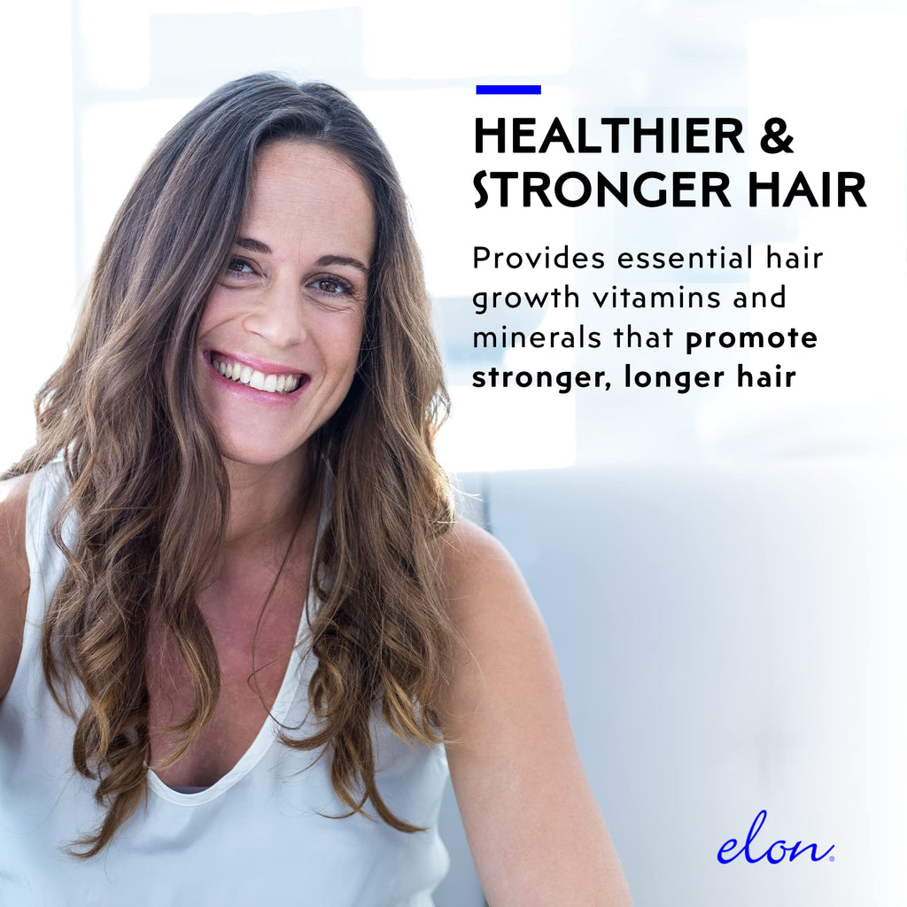 Elon Matrix 5000 Biotin 5000mcg – Extended-Release Hair Growth Vitamins (Pack of 3, 180-Day Supply)
