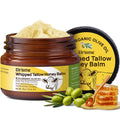 Elrisme Face Tallow and Honey Balm – Deep Moisturizing Whipped Cream for Dry Skin (2.3 oz)