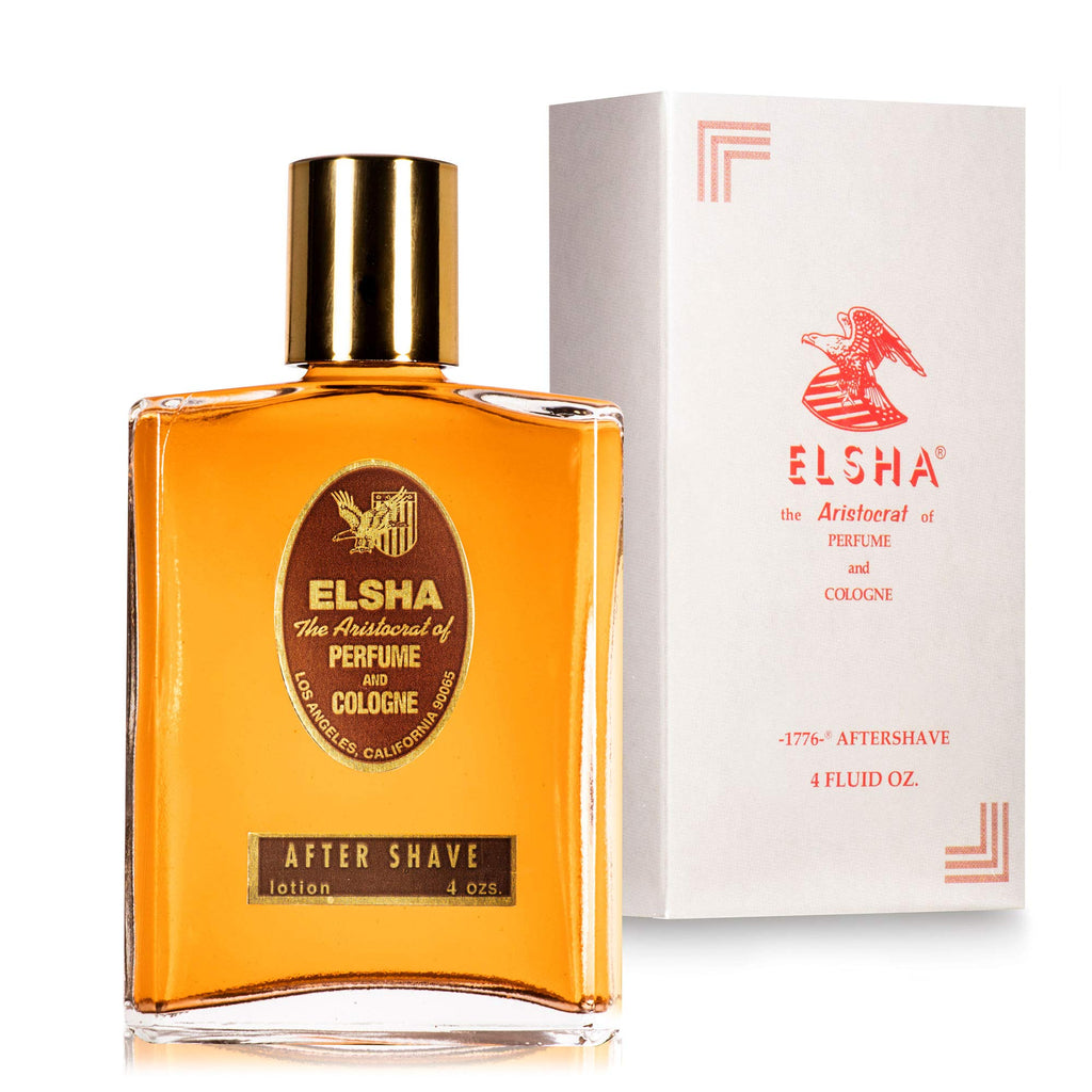 ELSHA 1776 Aftershave for Men – Woody Spicy American Heritage Scent, 4 oz | Made in USA