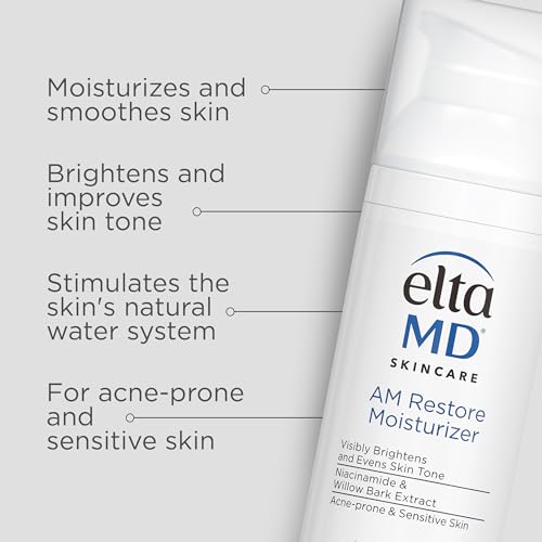 EltaMD Morning & Night Skin Care Kit | AM Restore, PM Restore Moisturizers & Renew Eye Gel