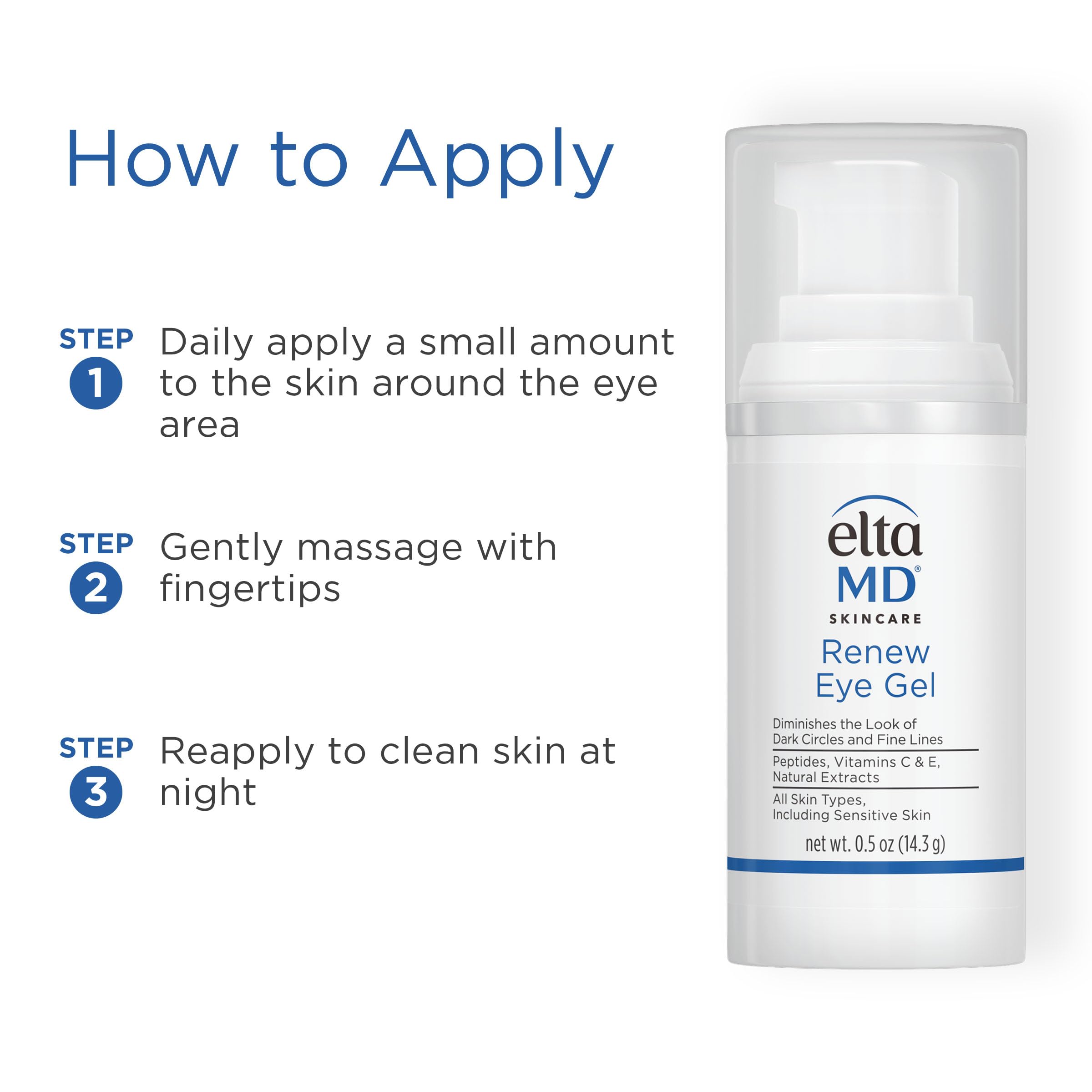 EltaMD Skin Care Facial Care Set — Recovery Amino Acid Cleanser & Renew Eye Gel (Trial Size)