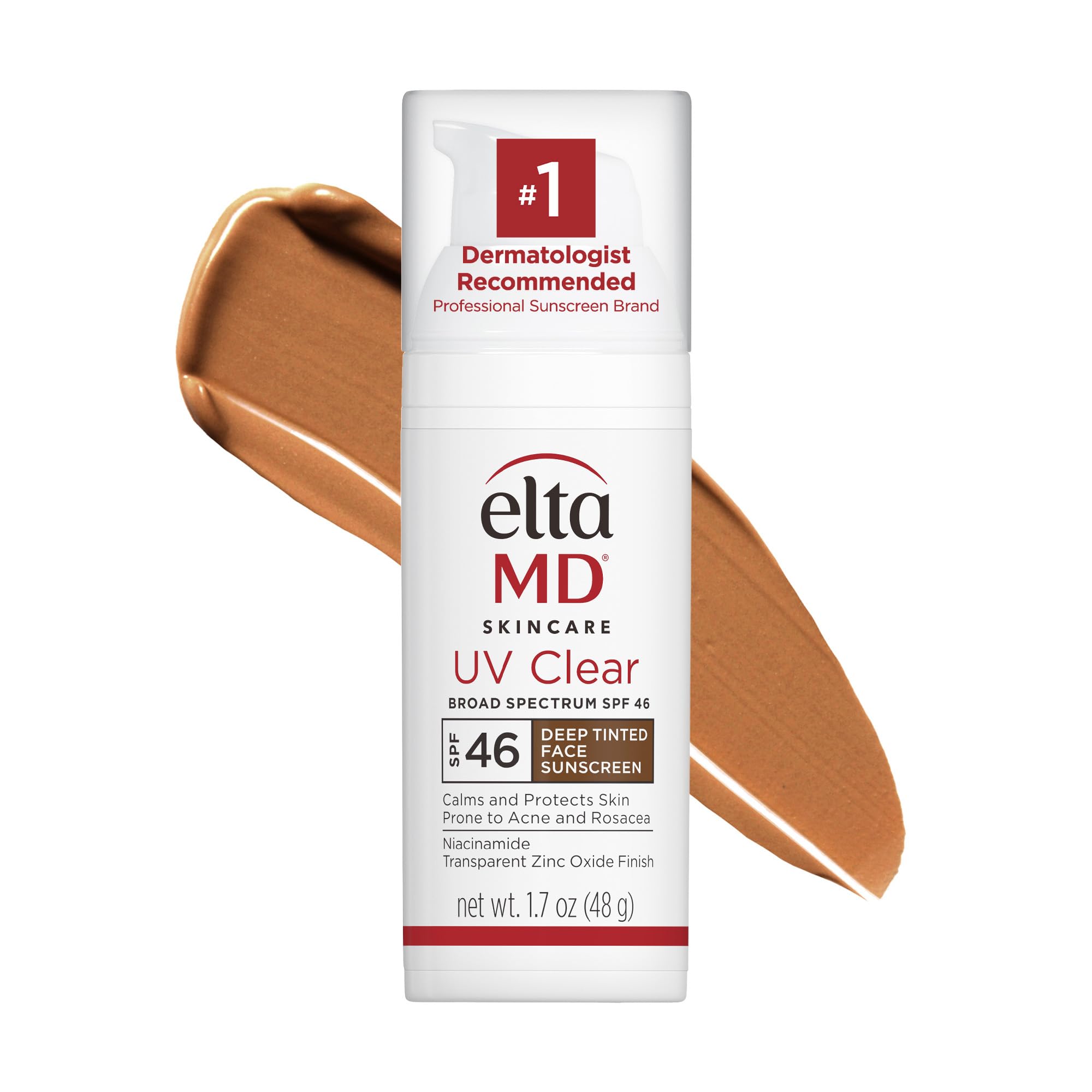 EltaMD UV Clear Tinted Face Sunscreen SPF 46 | Oil-Free with Zinc Oxide & Niacinamide | Dermatologist Recommended