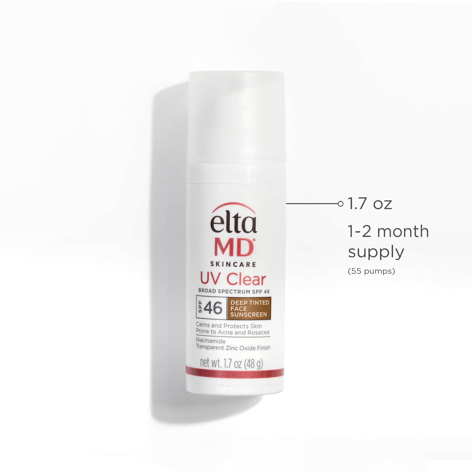 EltaMD UV Clear Tinted Face Sunscreen SPF 46 | Oil-Free with Zinc Oxide & Niacinamide | Dermatologist Recommended